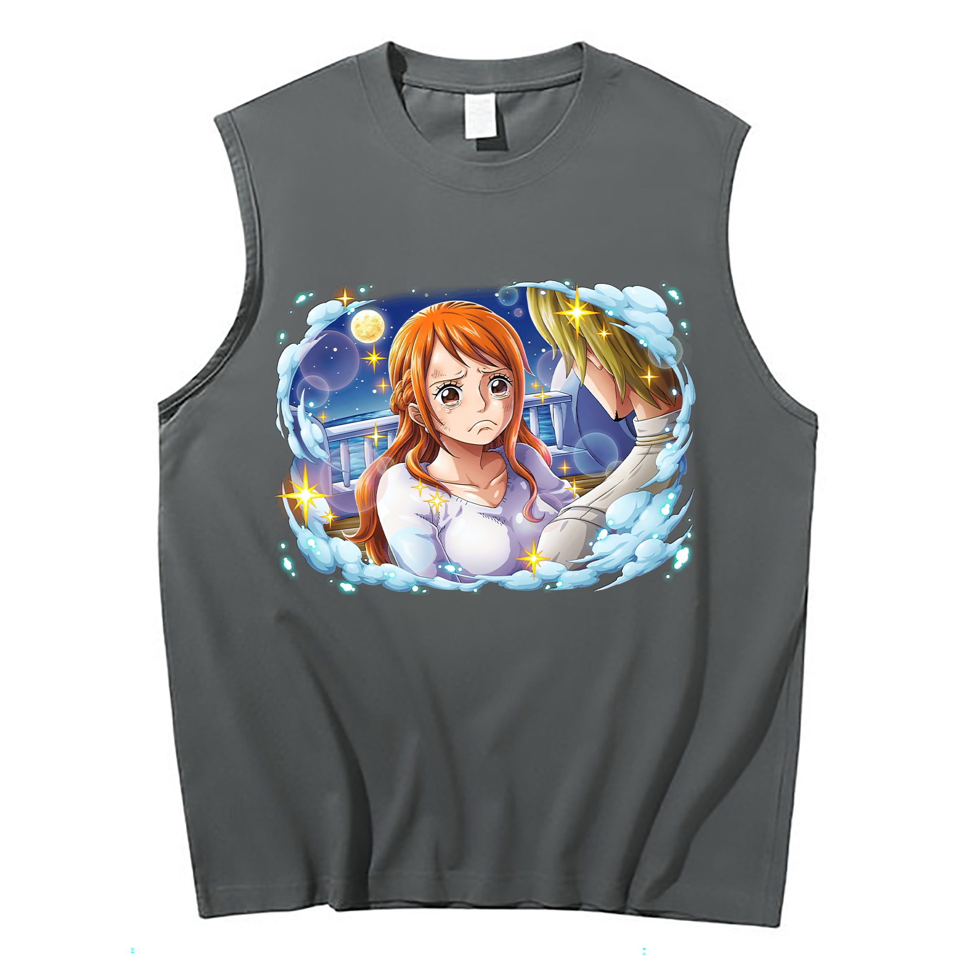 ワンピース ナミ ONE PIECE Nami コットン100％タンクトップ（フロントプリント）